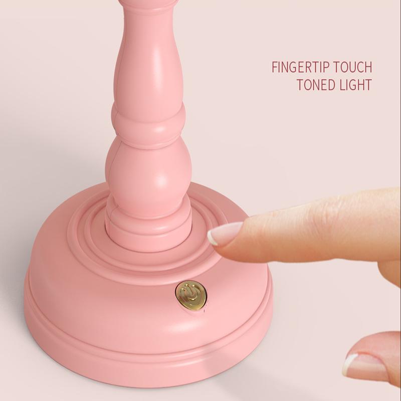 Led Desk Lamps Mini Retro Night Light Touch Room Decor USB Rechargeable Nightlight Eye Protection Bedside Reading Lamp