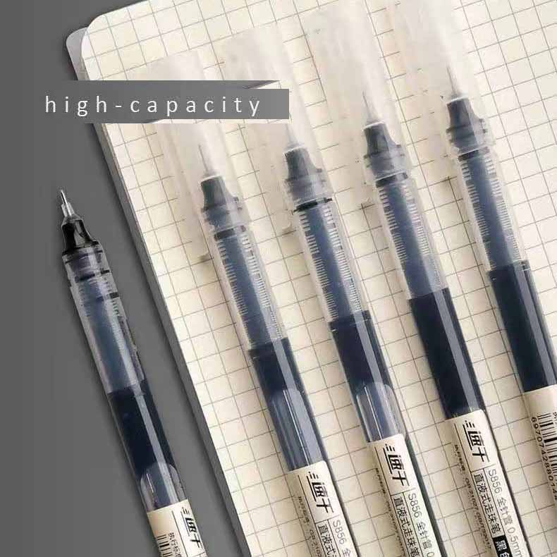 0.5mm Quick-Drying Large Capacity Smooth Rollerball Pens Gel Ink Pen Needle Point Fine Line Writing School & Office Supplies