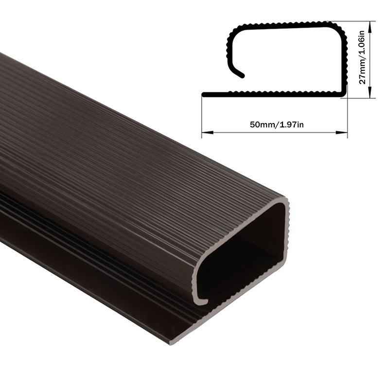40Cm/15.75Inch Under Desk Cable Management Tray Pvc Power Wire Hider Strip Cord Holder Wire Organizer Cable Raceway