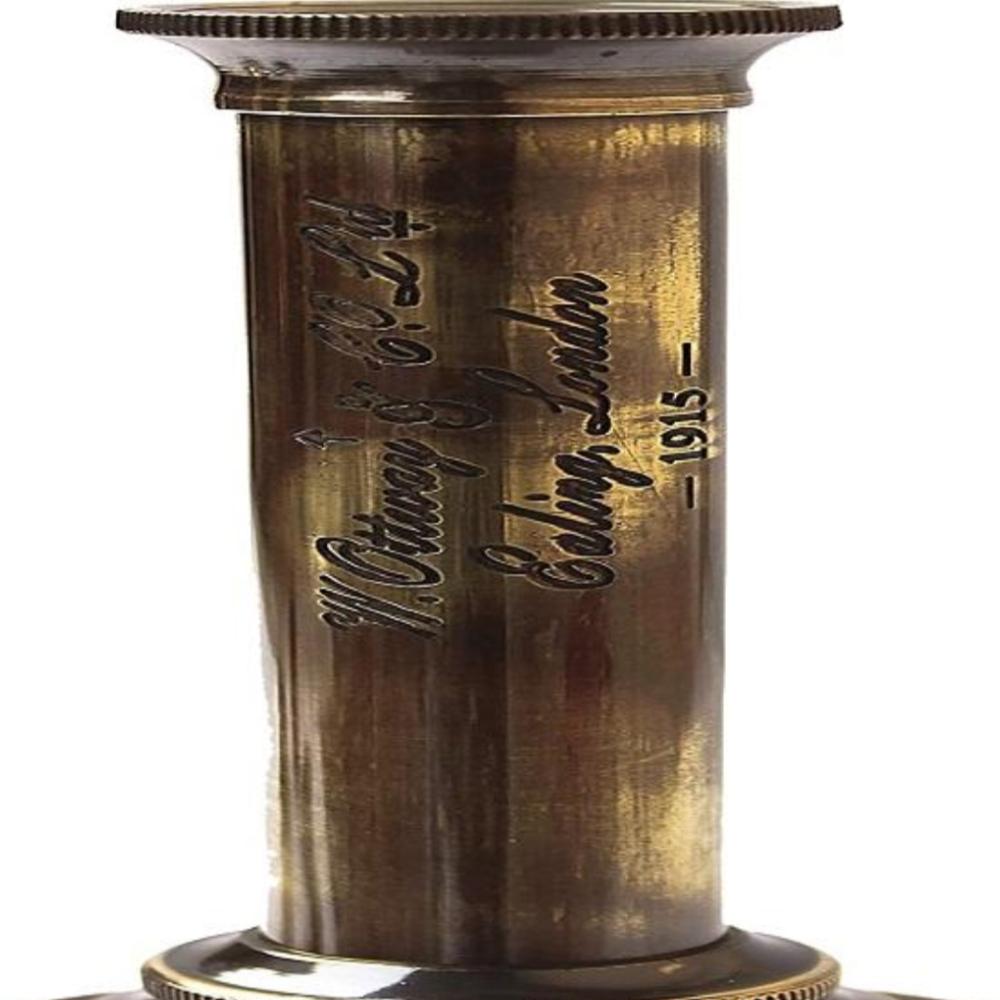 Telescopio Náutico de Latón – 40 cm Catalejo de Espía Vintage Instrumento Marino, Acabado Antiguo