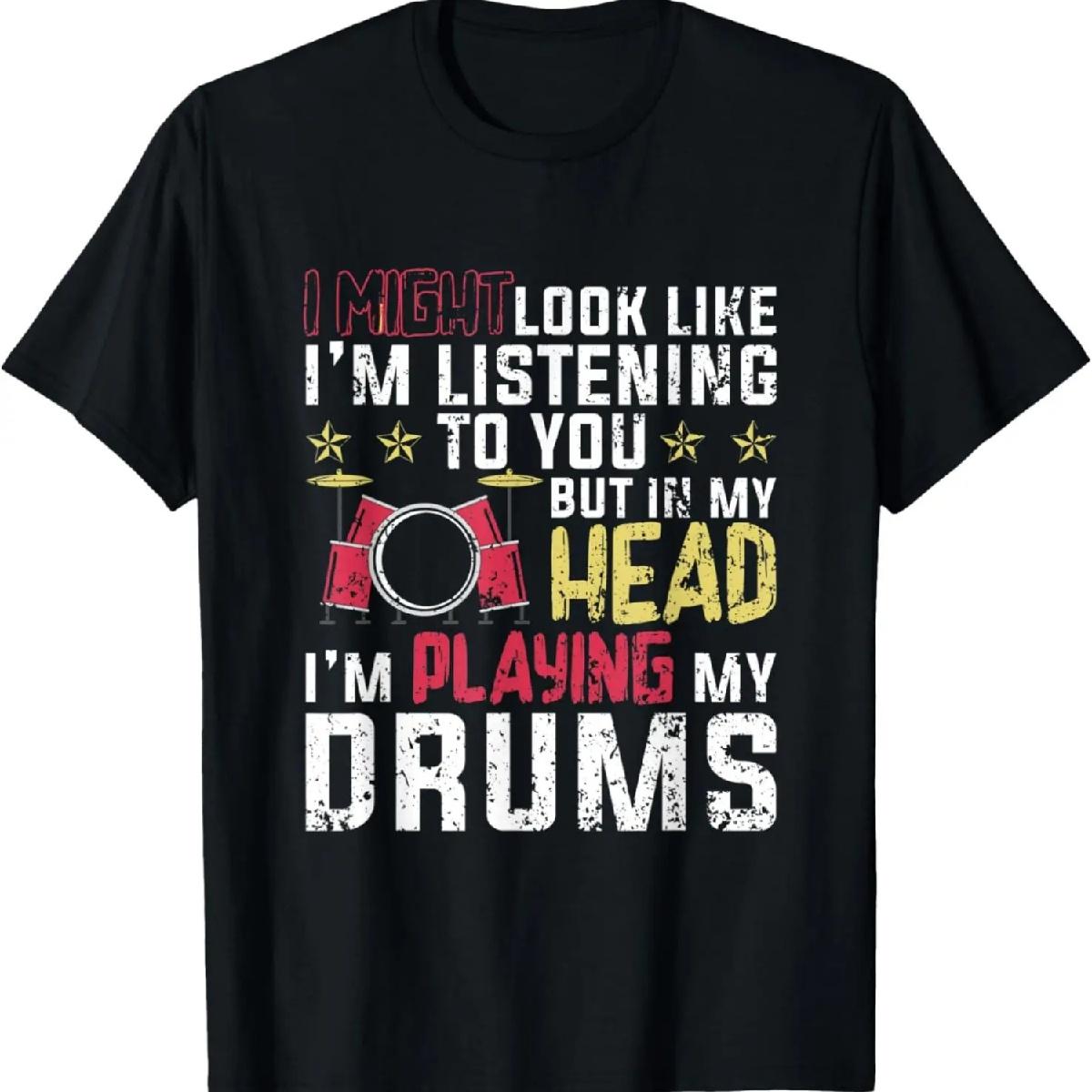 

In My Head Im Playing Drums T-Shirt (2) XXXXXL різнокольоровий