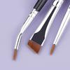 3pcs Fine Tip Angled Eyeliners Brushes With Wood Handle Makeup Brush For Detailed Looks Suitable For Various Occasion