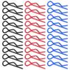 10Pcs 7MM RC Car Shell Clip R?Shape Metal Body Clips Pins for 1/ 1/6 1/8 1/10 RC Car
