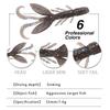 Crystal Silicone Soft Shrimp Lure, 5.5cm, 1.4g, 12pcs Fishing Bait Set