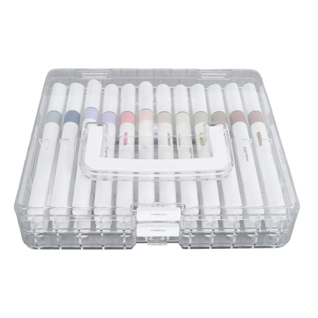 24 Colors Marker Pen Direct Liquid Soft Head Acrylic Paint Pens for Wood Metal Plastic Fabric DIY