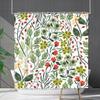Shower Curtain Waterproof And Mildew-Proof 3D Digital Printing Plant Flower Plant Shower Curtain Bathroom Partition