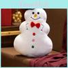 Lebkuchenmann Schneemann Weihnachtsbaum Plüsch Daoll Kissen Für Feiertagsdekoration Und Geschenk