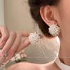 INS-style Minimalist Silver Needle, Versatile Plain Ear Hoop, Light Luxury Metal Round Hoop Earrings, High-end Ear Jewelry