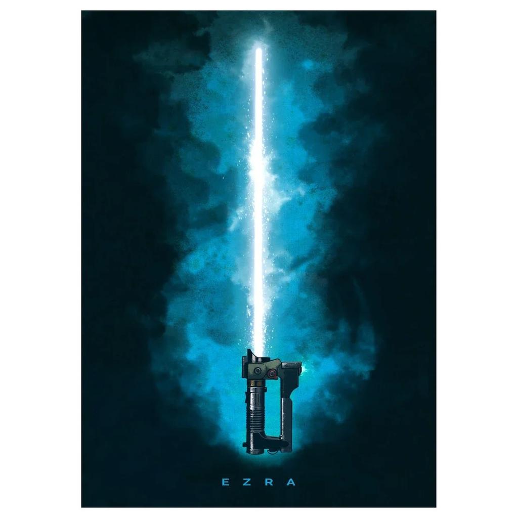 Star Wars Movie Poster Home Decoration Lightsaber Canvas Art Print Picture Wall Art Paintings for Gaming Room Decor Cuadros
