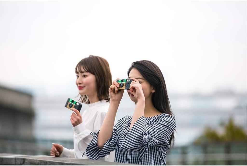 Fujicolor disposable camera with lens and film, standard type, Simple Ace, 27 exposures, includes original strap