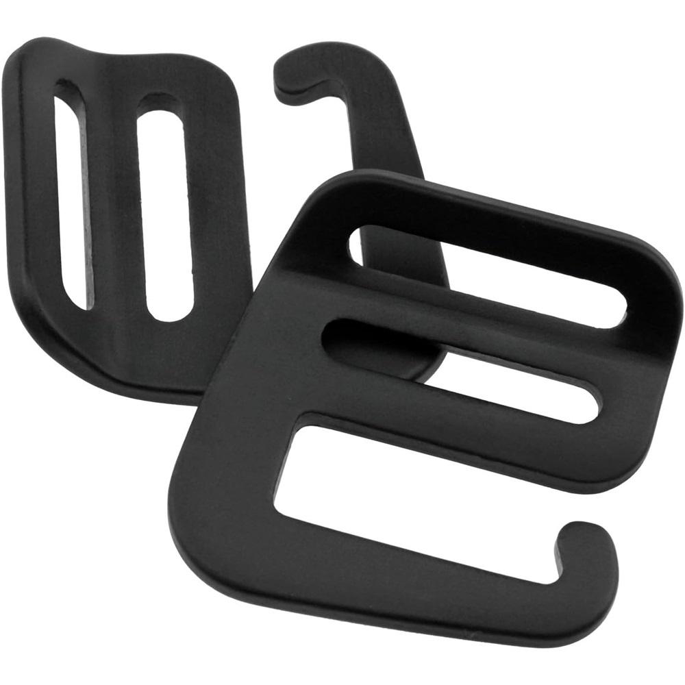 8Pcs 1 Inch Aluminum G Strap Buckles, 4 Left & Right Webbing Clips, Metal Replacement Buckle For Backpack Luggage Handbag DIY Sewing Accessories