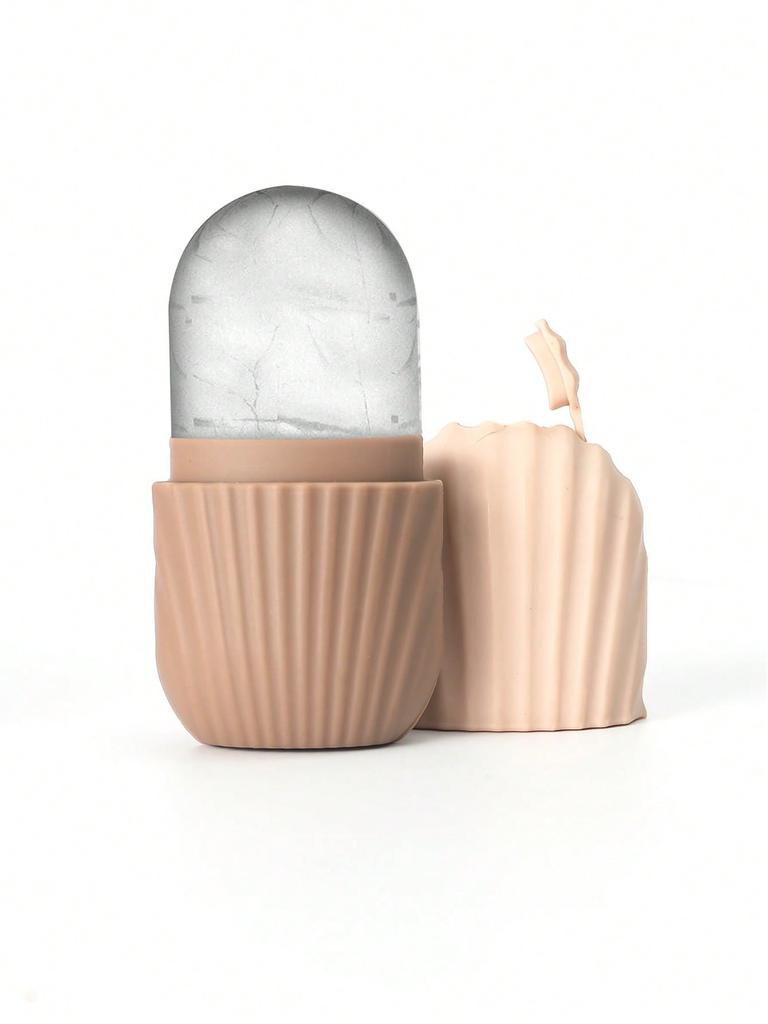 Skincare 1Pc Silicone Ice Face Roller, Facial Ice Compress Mold for Pore Minimizing Redness Soothing, Tool for Women