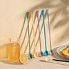 Long Hand Silicone Spatula Party Supplies Coffee Spoon Cosmetics Spoon  Kids