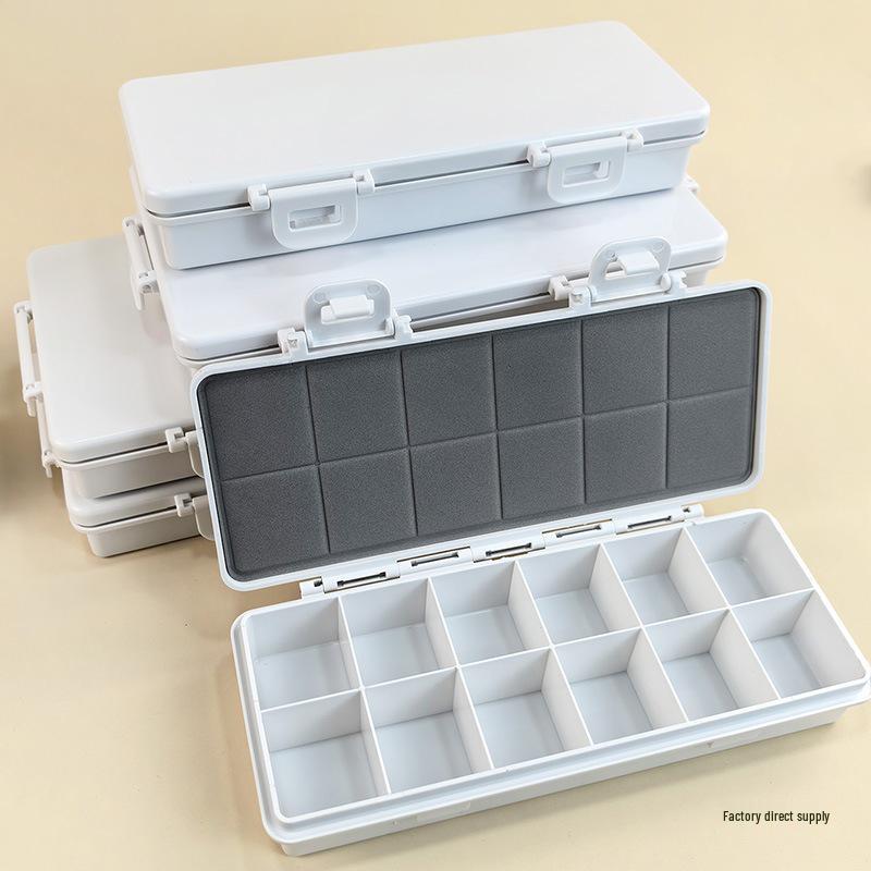 Flip-Top Gouache Acrylic Paint Box with Palette & Storage