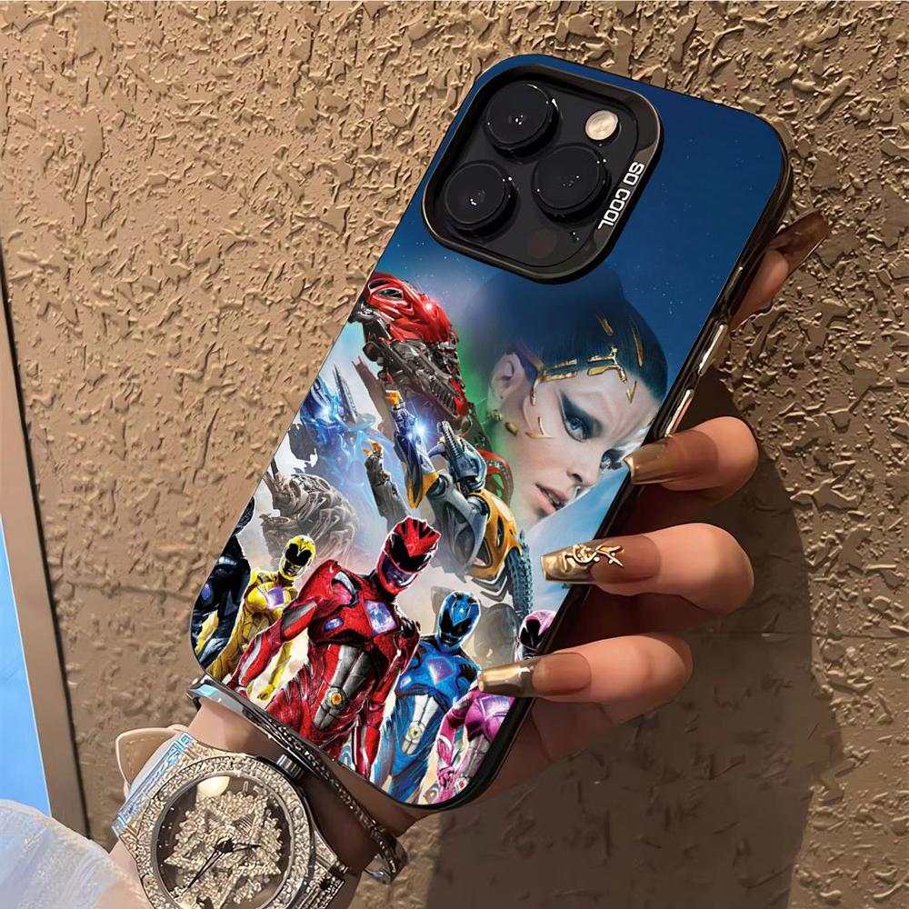 P-PowerS MMPR R-RangerS Phone Case Phone Case For iPhone 14 16 15 11 12 13 Pro Max Mini Plus Shockproof Cover