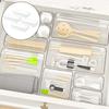 Acrylic Drawer Organizer with Non Slip Base Perfect Storage Solution for Makeup Kitchen Bathroom and Office Items