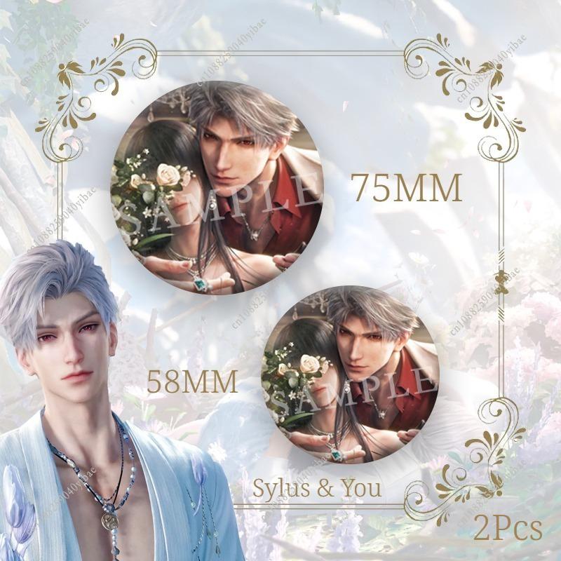 

Любовь и Глубокий космос Sylus & Ты Аниме Косплей Значок Пин 58/75ММ Цветок Долина Дракона Брошь 2-5Шт Циньче Поклонники Эксклюзивный Подарок