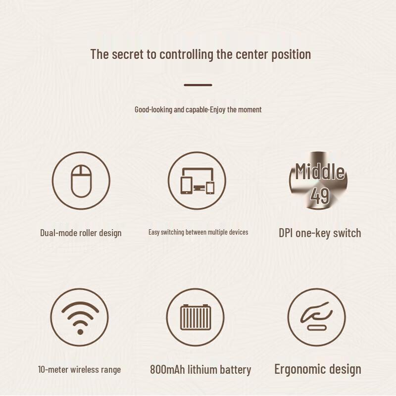 Lenovo M1 Master Dual Mode Rechargeable Wireless Mouse