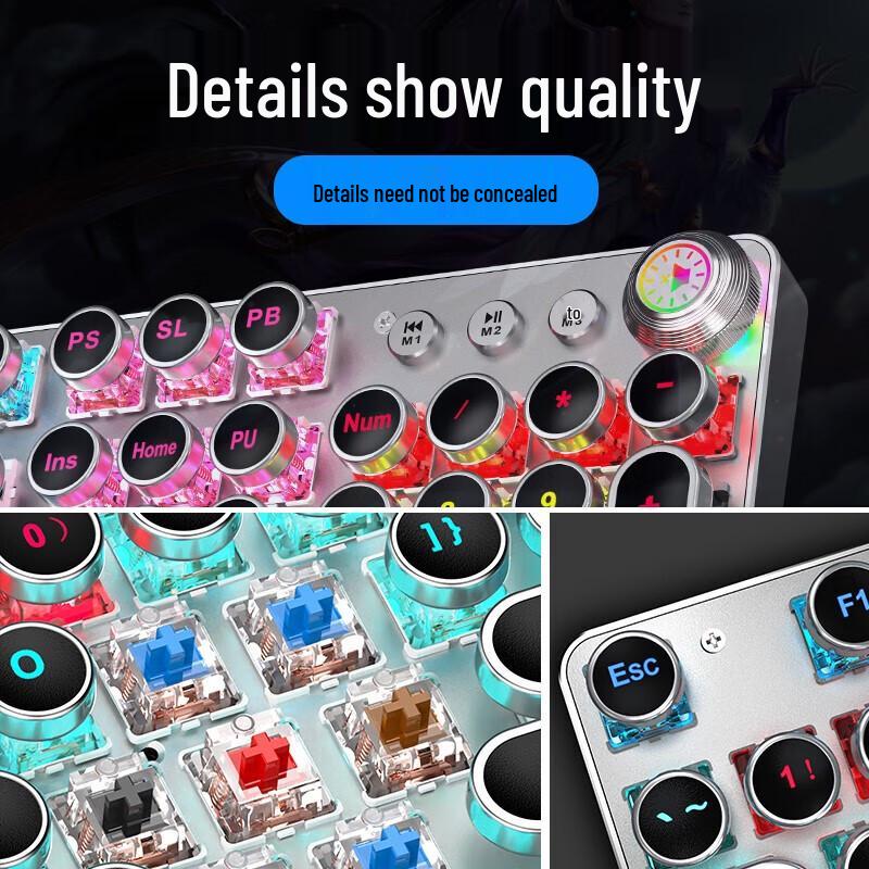 EWEADN TK100 Punk Wired Mechanical Gaming Keyboard