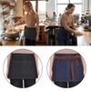 Workwear Cotton Denim Denim Apron Multiple Pockets Unisex Denim Half Apron Short Apron Restaurant Staff