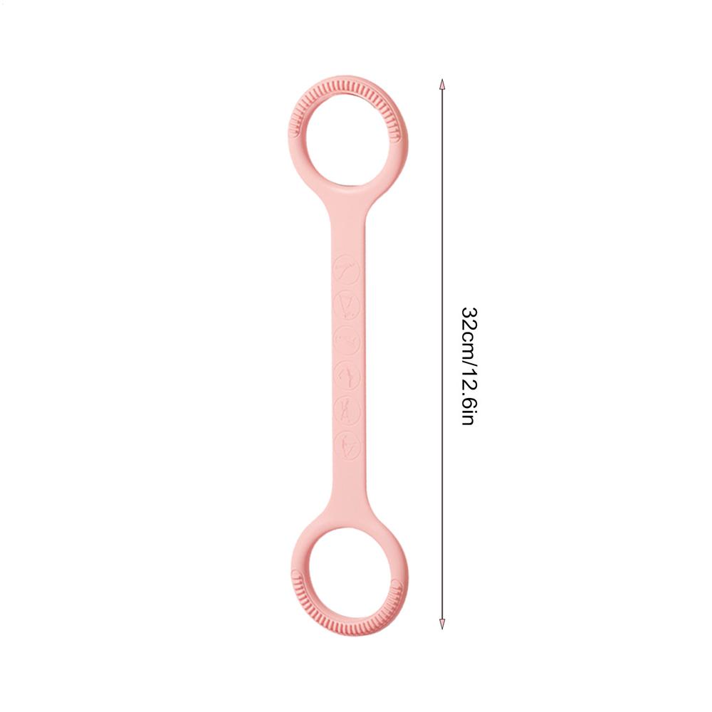 Figure 8 Resistance Band Silicone Elastic Workout Rope 15 Lbs Resistance Bands with Handles for Home Gym Fitness Exercise Yoga
