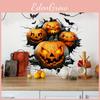 Pvc Halloween Wall Art Pumpkin Bat Decor For Home Office And Commercial Use
