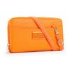 Snoopy Double Zipper Wallet Shoulder Large Colorful Character Merchandise Women's Bag, Capacity, (Orange)