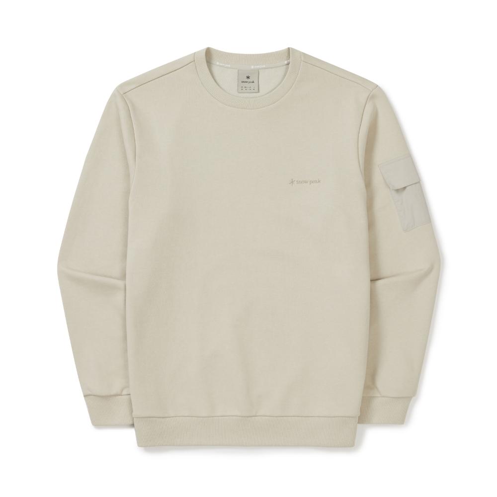 [Snowpeak] Land Pocket Sweatshirt Light Beige (S25FMFHT60)