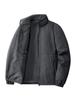 Reversible Men's Outdoor Velvet Stand Collar Windproof Jacket - Warm Autumn/Winter Style