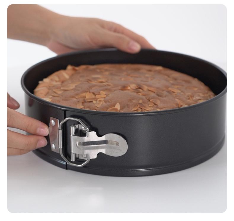 Non-Stick Round Cake Pan Set - Buckle Design for Baking