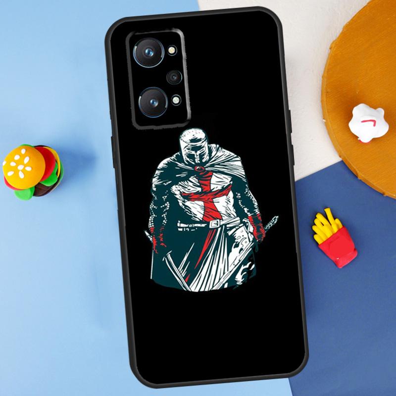 

Christian Templar Knights For Realme 11 10 12 13 14 Pro Plus GT 5 6 6T GT7 Pro C61 C53 C51 C21Y C25S C55 C67 C75 Case Realme C25 C25s