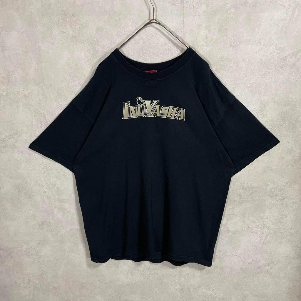 [USED] Vintage 2000s Inuyasha Aimyon-worn Short-sleeved Shirt In Black (Anime)