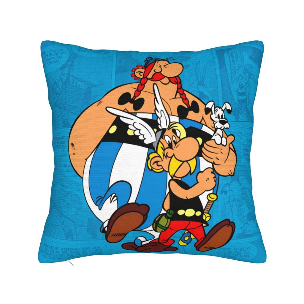 Pillow Cover A-Asterix E-Et Obelix Manga Fashion Pillow Case For Living Room Sofa Pillowcases