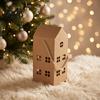 Gift Boxes for Presents 10PCS House Shaped Paper Candy Boxes, Hollow Design Cardboard Treat Containers with Portable Bags Handles Handle, Decorative