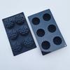 6 Cavities Mousse Mold Flower Shaped Silicone Cake Molds Baking Pan Chocolate Bread Molds Dessert Jelly Decorating Tools