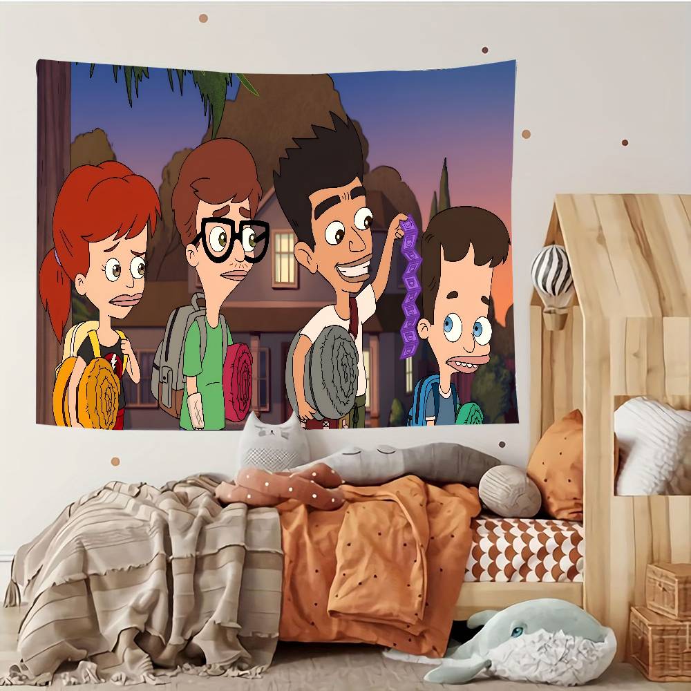 BBig Mouth Cartoon Tapestry Customizable Tapestries Of Various Styleswall Hangings Celebrity Photo Printingwall Hangings