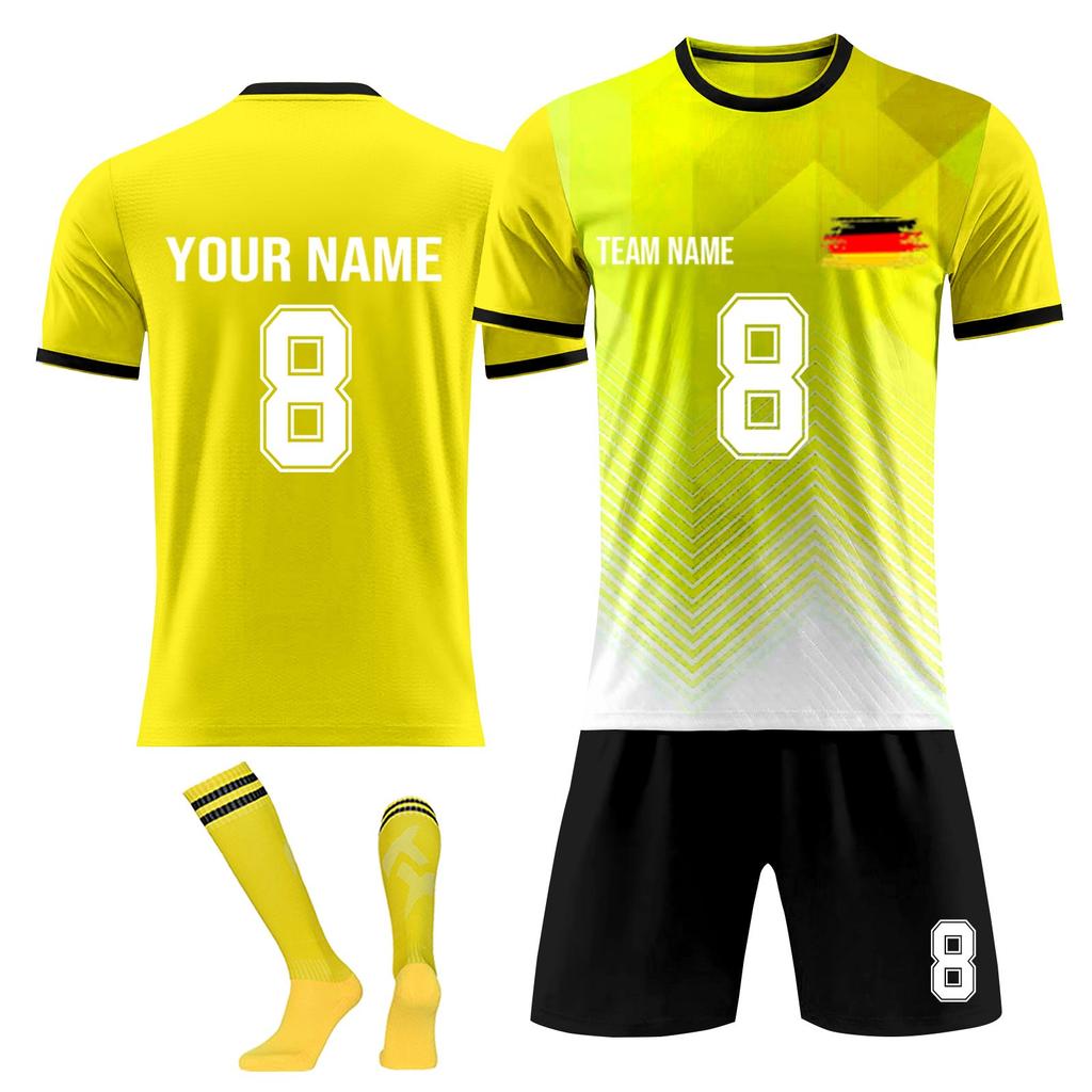 Personalised Shirts Kit Mens Girls With Name Number Custom Football Jerseys For Boys Training Suit