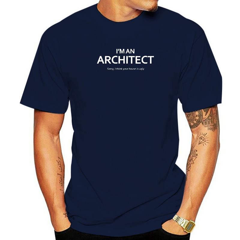 Funny Ugly House Architect Unisex Unisex T Shirt Printed On Tshirts Designer Tops Tees Cotton Unisex Hip Hop