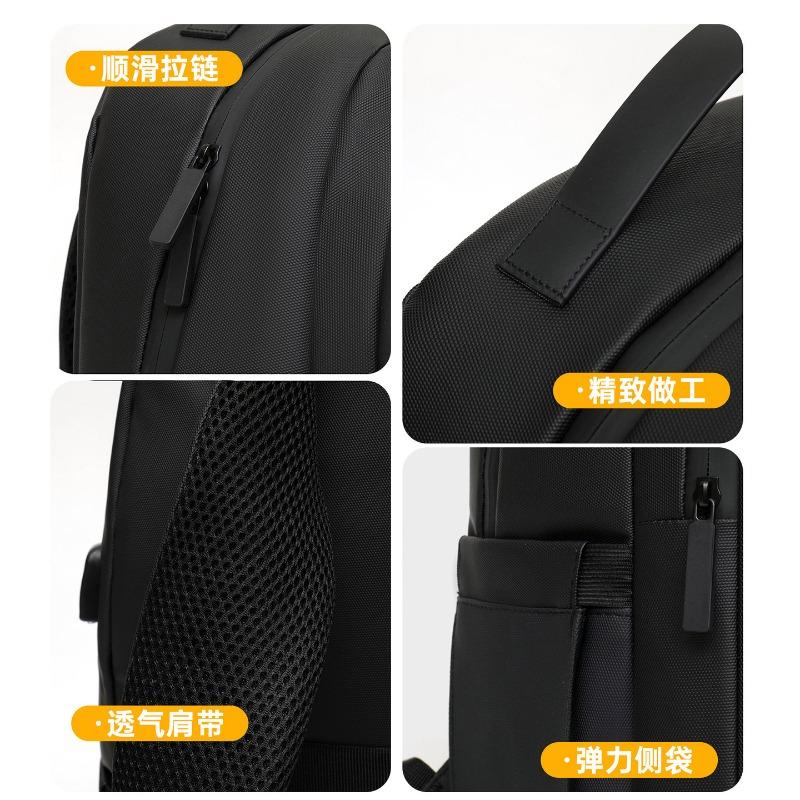 Business Men's Backpack Casual Backpack Commuter Multifunctional Waterproof Backpack Large Capacity Computer Printing