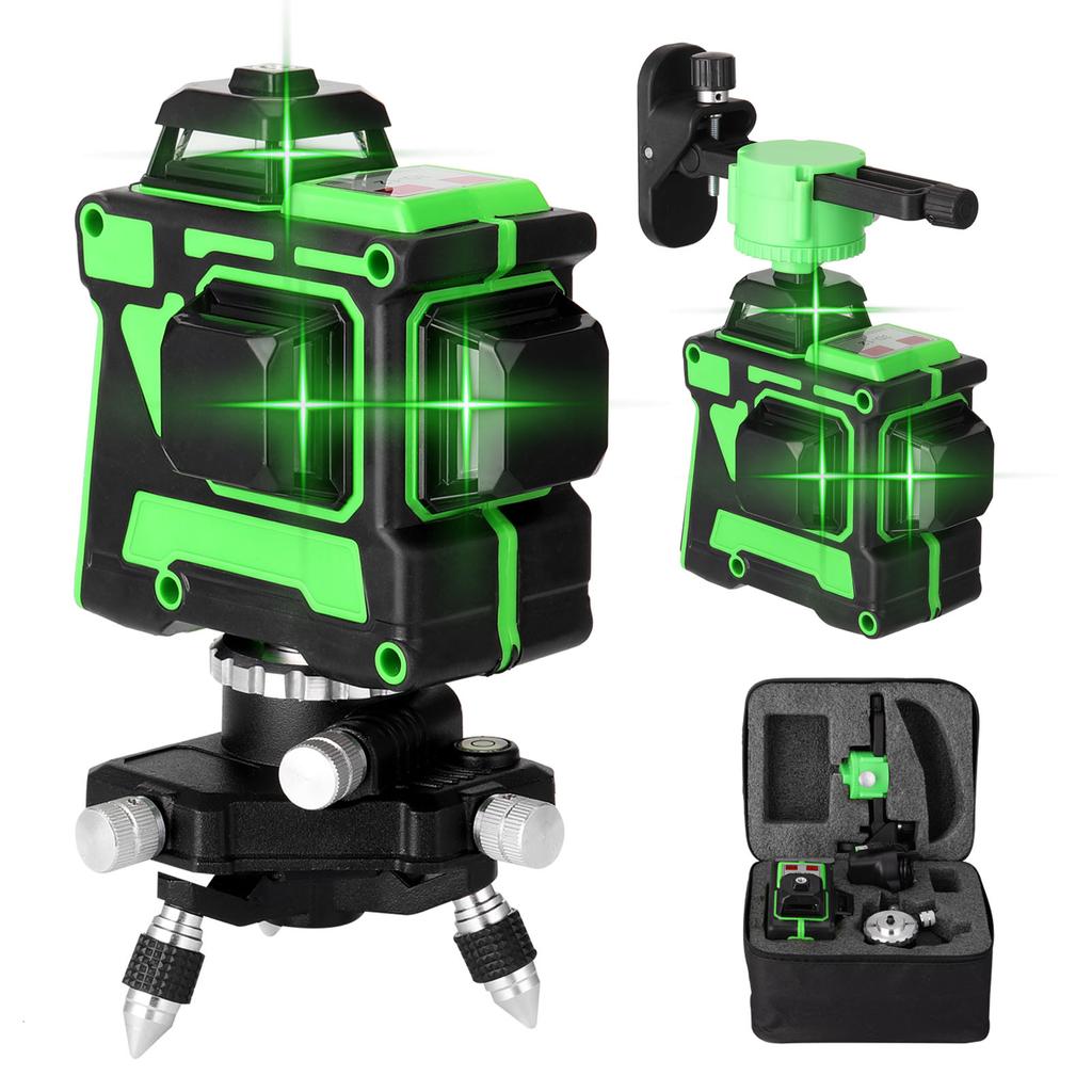 Multifunctional 3D 12 Lines Laser Level Tool Vertical Horizontal Lines with Selfleveling Function
