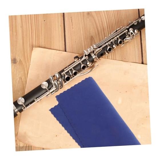 Ibasenice Musical Instrument Cleaning Cloth Made of Blue Double-sided Pile Material Is Suitable for a Wide Range of Musical Instruments Such As