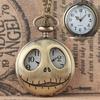 Devil Lanyard Embossed Ghost Head Pocket Watch European and American Animation Halloween Christmas Horror Night Skull Jack