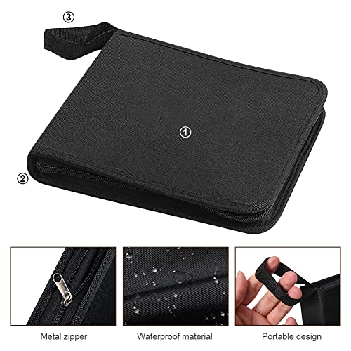 Große Kapazität Buntstiftetui, Tragbares Federmäppchen mit 36/72 Fächern, Wasserabweisend, Multifunktionales Federmäppchen, Stiftetui, Stiftebeutel, Stifthalter