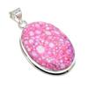 Mosaic Jasper Gemstone 925 Solid Sterling Silver Jewelry Pendant 2.09" SU-10301