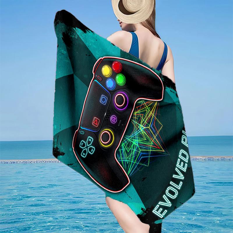 

Player Control Duel Beach Towel, Super Soft Microfiber, Gift for Her/Him, Birthday, for Pool, Beach, Travel, Home Decor Fan gifts 70cmx140cm(27x55inch)