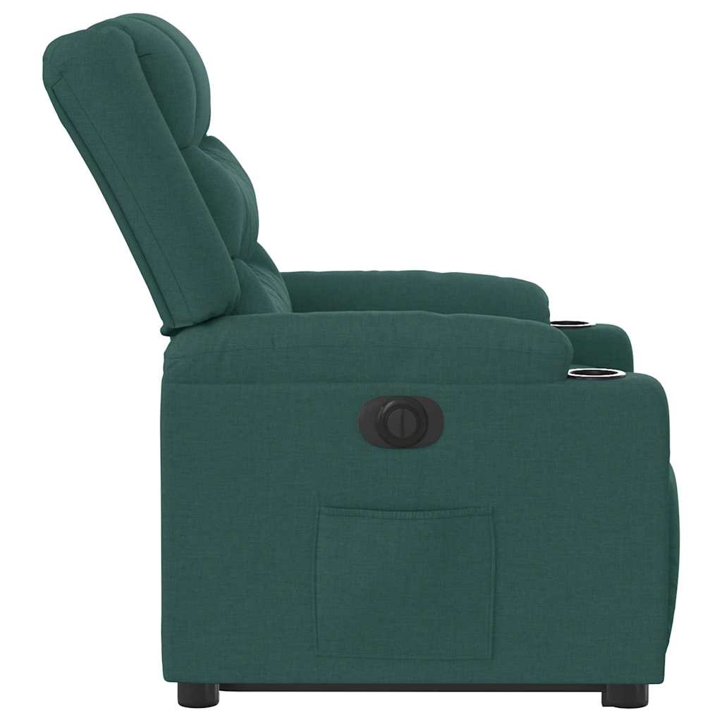 Vidaxl Lift Recliner Massage Chair, Electric, Reclining, Green