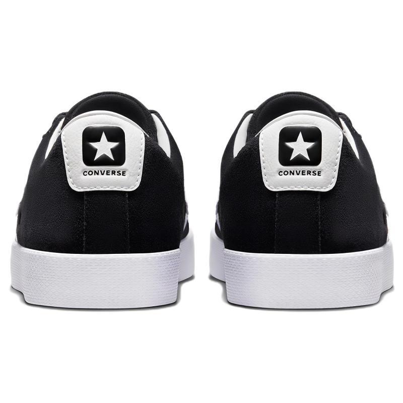 Converse Cons PL Vulc Pro Comfortable and Casual Non-slip and Wear-resistant Lightweight Low-top Board Shoes Unisex Black and White