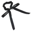 Excellent CHANEL hair accessory COCO Mark Logo Ribbon Scrunchie Hair Tie 24B Used