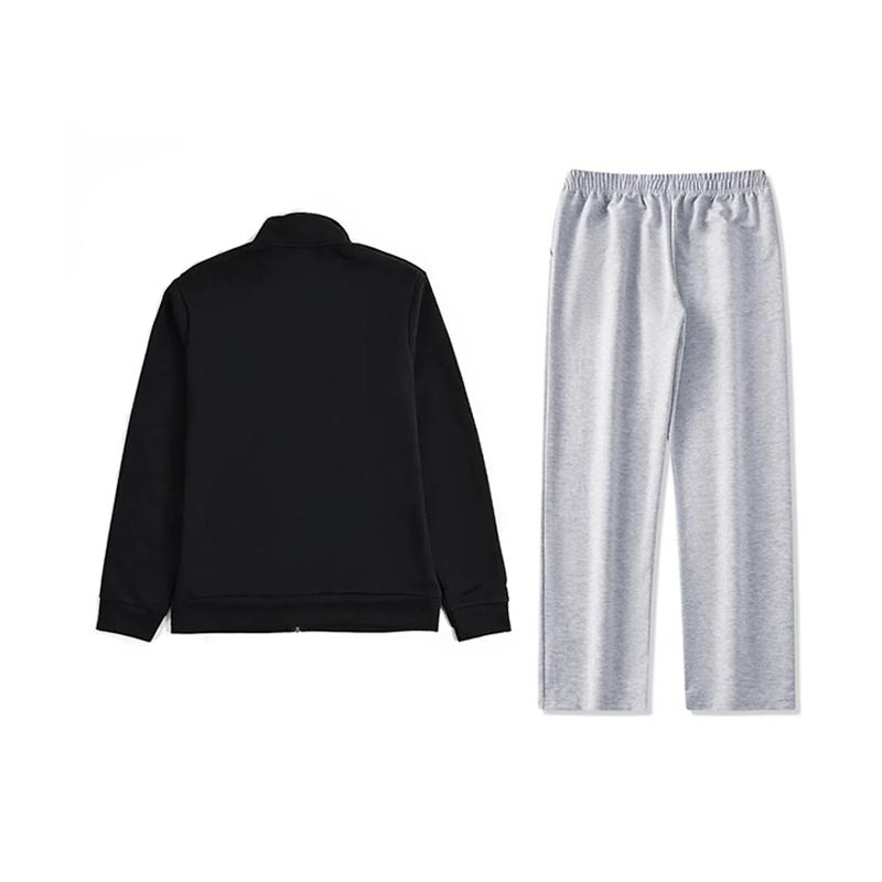 Li-Ning Outdoor Running Windproof Stand Collar Fashion Cardigan Sweatshirt Casual Sports Suit Unisex Sweatshirt YWDV349-1+AKLU881-2