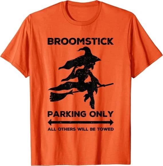 

Broomstick Parking Only Others Will Be Towed Funny Halloween T-Shirt For Women M